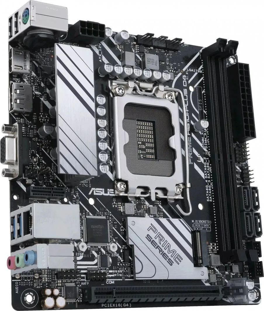 Pllakë amë ASUS PRIME H610I-PLUS D4-CSM, Intel H610, Socket 1700, 2 slota, Mini ITX - 4