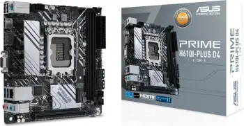 Pllakë amë ASUS PRIME H610I-PLUS D4-CSM, Intel H610, Socket 1700, 2 slota, Mini ITX