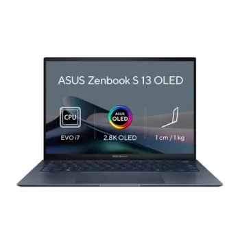 Laptop ASUS Zenbook S 13 OLED UX5304MA, 13,3", 3K, Intel U7-155U, 16GB RAM, 1TB SSD, i kaltër