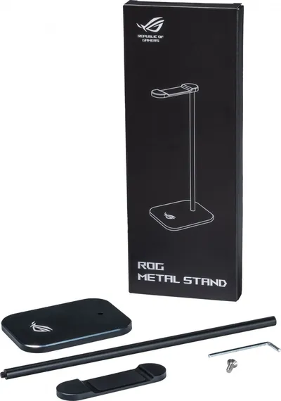 Mbajtëse për kufje Asus ROG, metali, e zezë - 5