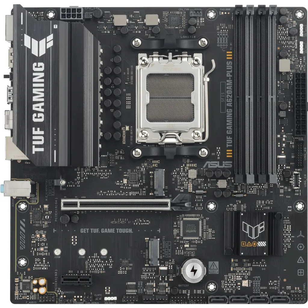 Motherboard ASUS TUF Gaming A620M Plus, AMD A620, DDR5, Micro ATX - 1