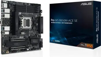 Pllakë amë ASUS PRO WS B850M-ACE SE, Socket AM5, ATX, 256 GB RAM, 10Gb Ethernet, E zezë