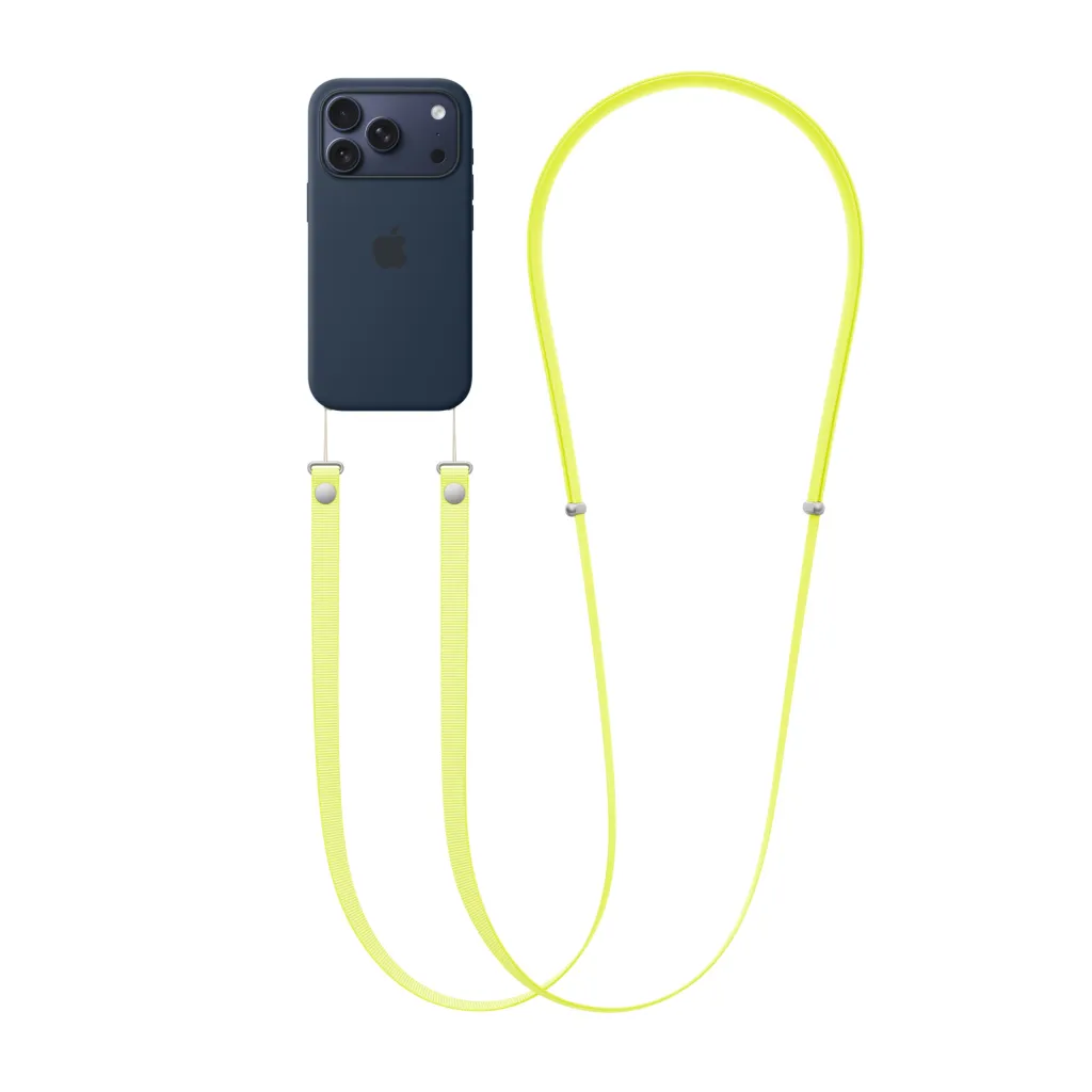 Apple Crossbody Strap, Neon Yellow - 2