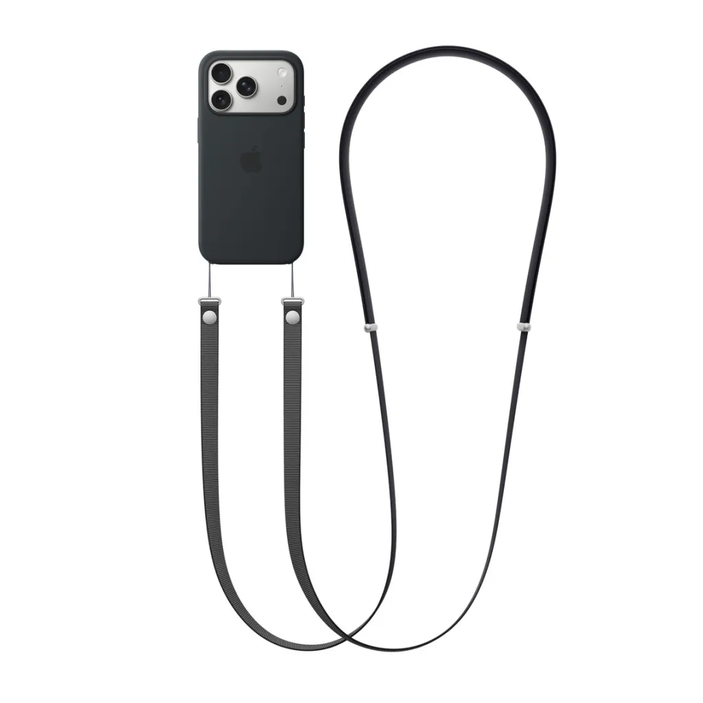 Apple Crossbody Strap, Black - 2