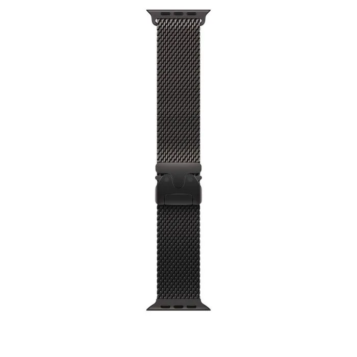 Apple Watch 49mm Loop, Black Titanium Milanese Loop, Large - 1