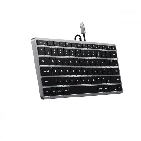 Tastierë Satechi Slim W1 USB-C Backlit - US, e hirtë - 3