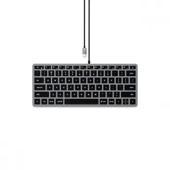 Tastierë Satechi Slim W1 USB-C Backlit - US, e hirtë