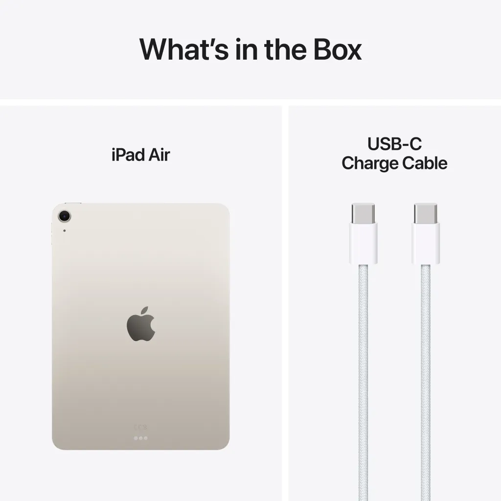 Apple iPad Air (M3), 11", Wi-Fi, 512GB, Starlight - 10