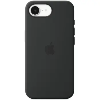Mbështjellës Apple për iPhone 16e, silikon, 6.1 inç, i zi