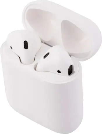 Kufje Apple AirPods 1, Bluetooth, me mikrofon, të bardha, të riparuara