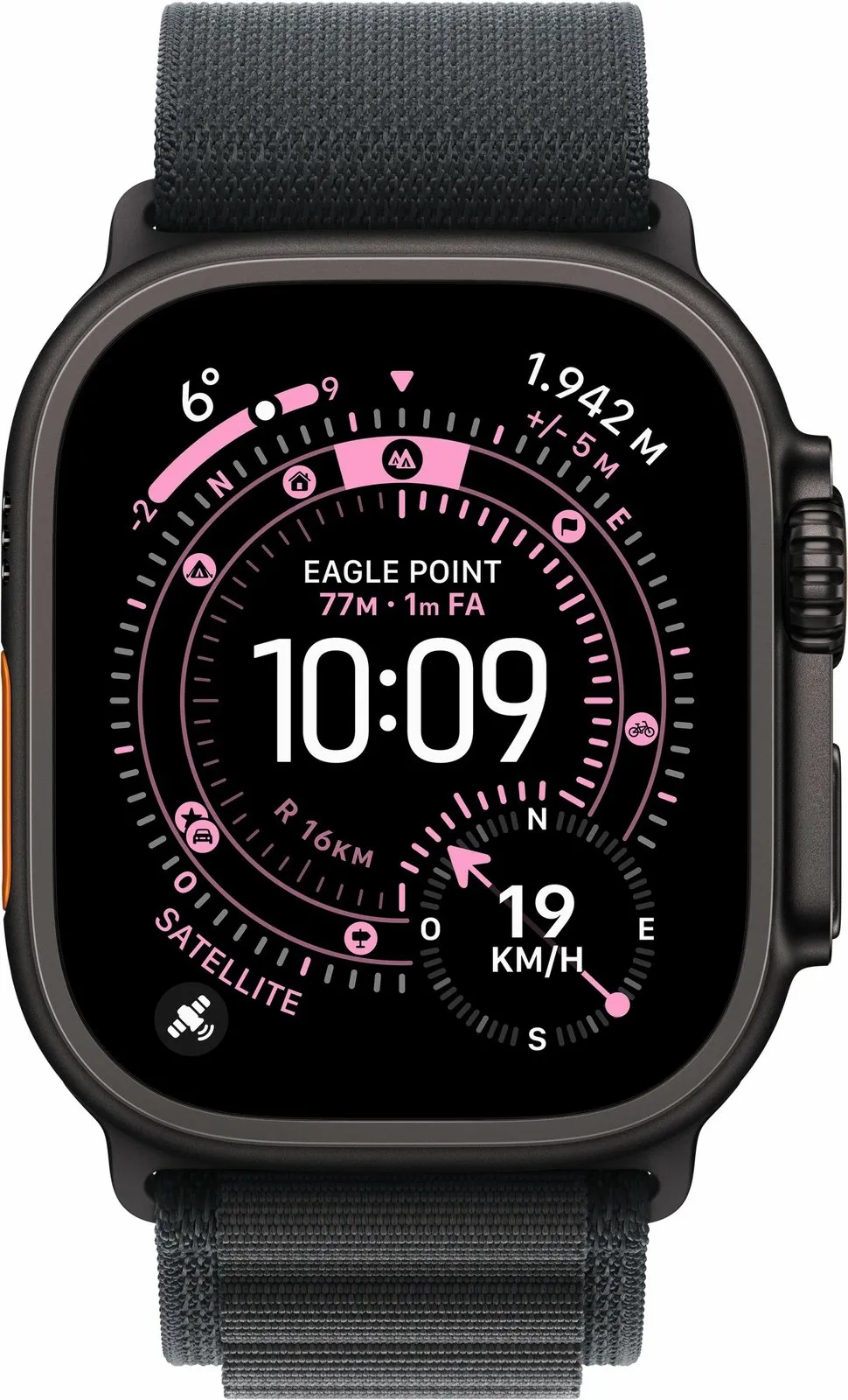 Smartwatch Apple Watch Ultra 3 Titanium Cellular 49mm Alpine Loop e zezë Small - 2