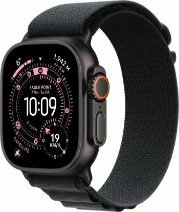 Smartwatch Apple Watch Ultra 3 Titanium Cellular 49mm Alpine Loop e zezë Small