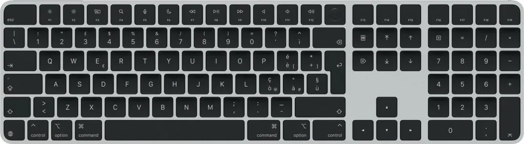 Tastierë Apple Magic me Touch ID dhe Numërik, për Mac me Apple silicon, Çelësa të zinj - 1