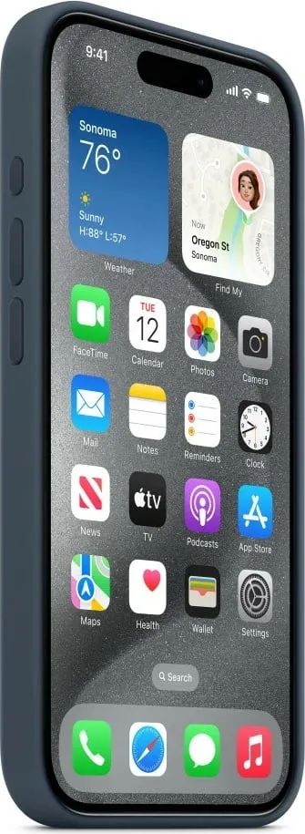 Mbështjellës Apple iPhone 15 Pro, MagSafe, Storm Blue - 6