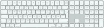 Apple Magic Keyboard (2024) with Touch ID and Numeric Keypad, Norwegian, White Keys