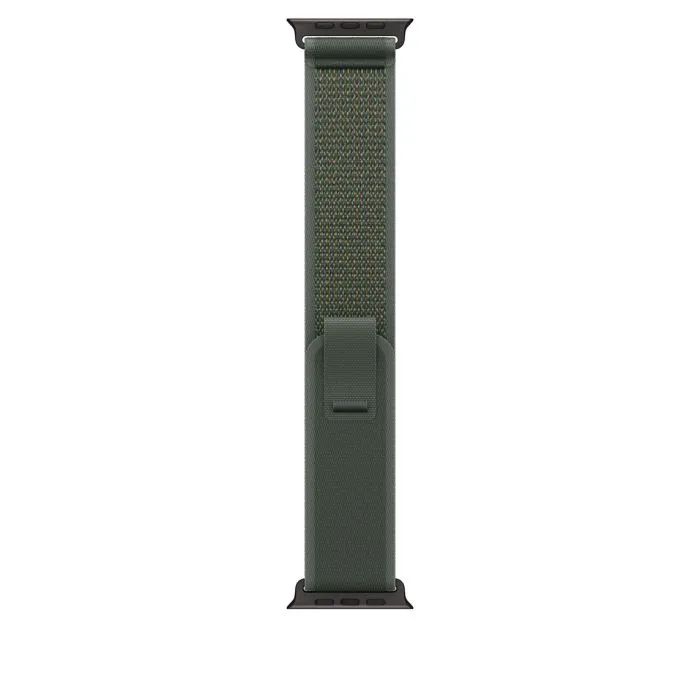 Apple Watch 49mm Loop, Green/Neon Trail Loop, S/M, Black Titanium Finish - 1