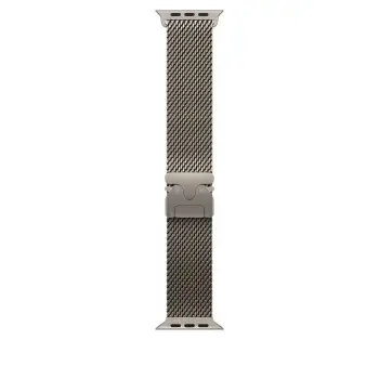 Apple Watch 49mm Loop, Natural Titanium Milanese Loop, Medium