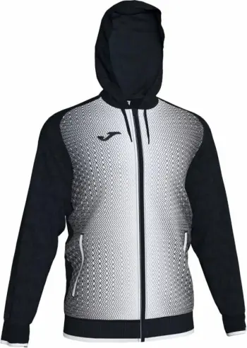 Xhaketë sportive Joma Supernova M 101285-102, me kapuç, poliester, e zezë e bardhë
