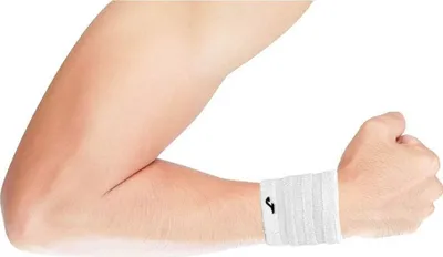 Dorezë djersitëse Joma Double Wristband Slam Pro, set 2 copë, e bardhë - 3