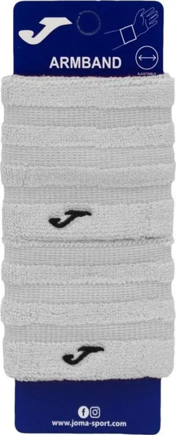 Dorezë djersitëse Joma Double Wristband Slam Pro, set 2 copë, e bardhë
