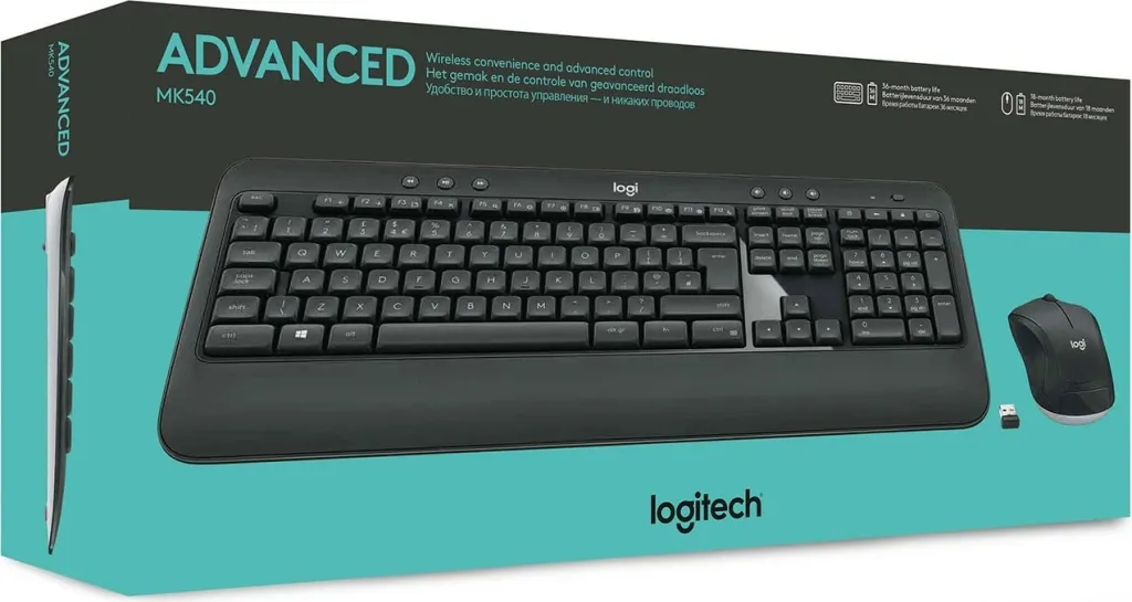 Set tastierë dhe maus Logitech MK540, i zi - 9