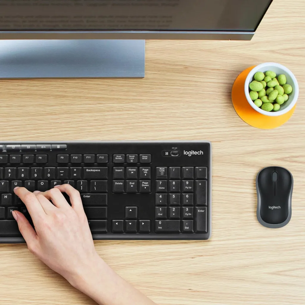 Set tastierë dhe maus Logitech Wireless Combo MK270, e zezë - 2