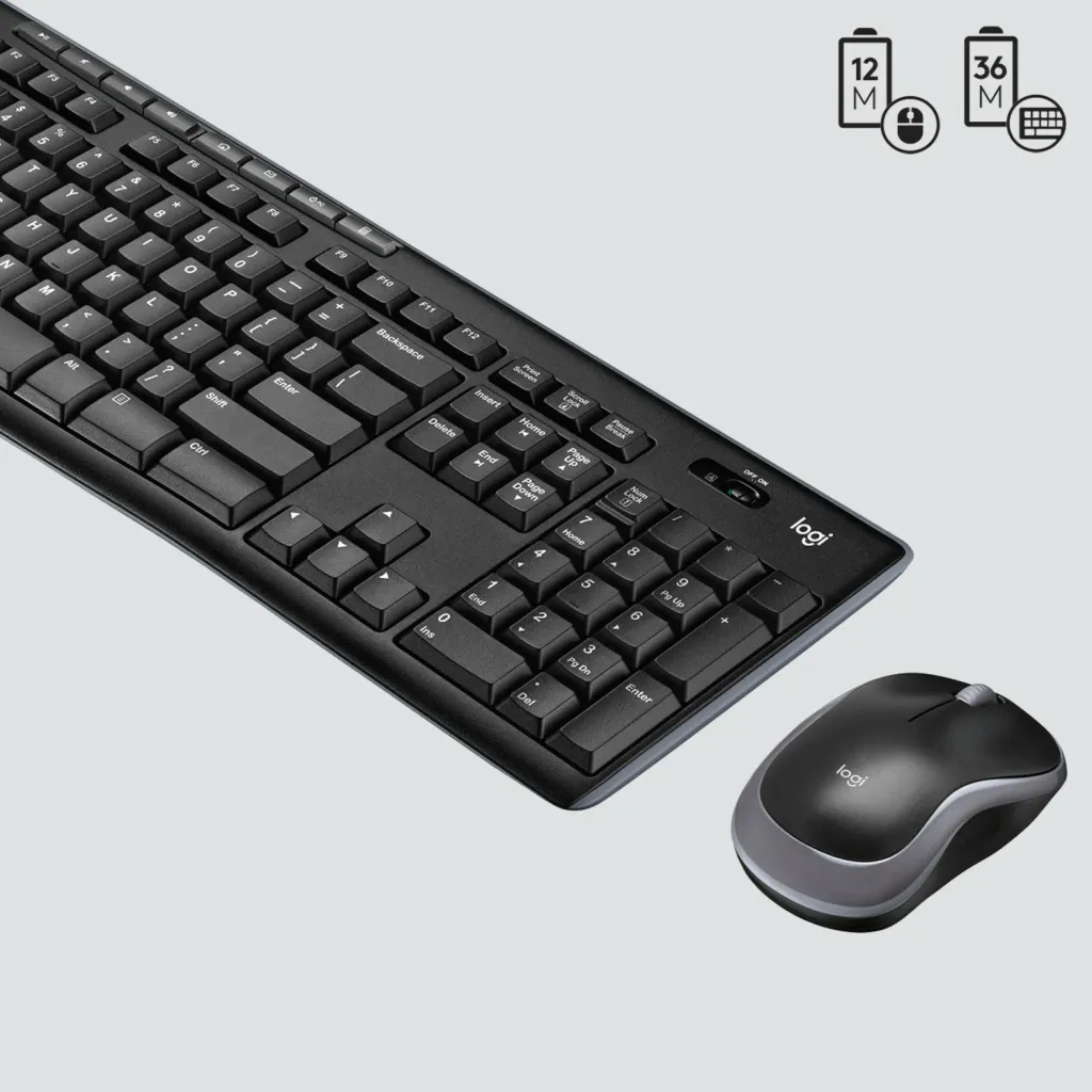 Set tastierë dhe maus Logitech Wireless Combo MK270, e zezë - 5