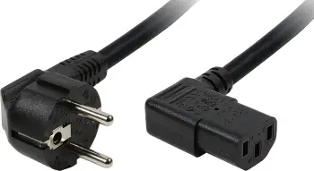 Kabllo energjie LogiLink Schuko-C13, 2m, e zezë