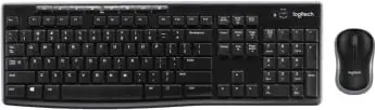 Set tastierë dhe maus Logitech MK270, wireless, e zezë