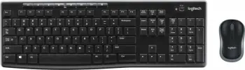 Tastierë dhe maus Logitech MK270, wireless, 2.4 GHz, e zezë