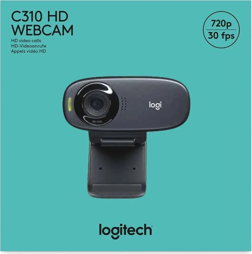 Kamerë Logitech C310 HD, 1280x720 Pixel, e zezë - 10