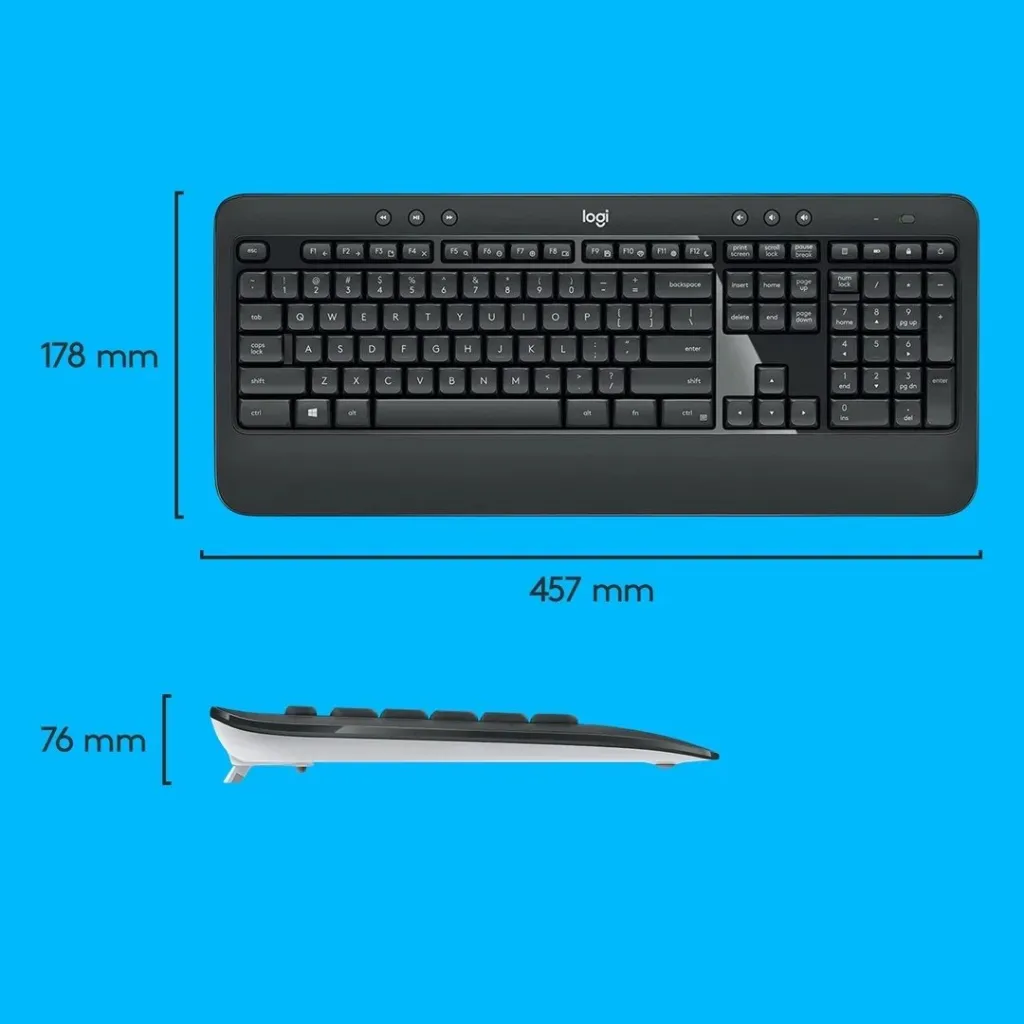 Set tastierë dhe maus Logitech MK345, të zeza - 2