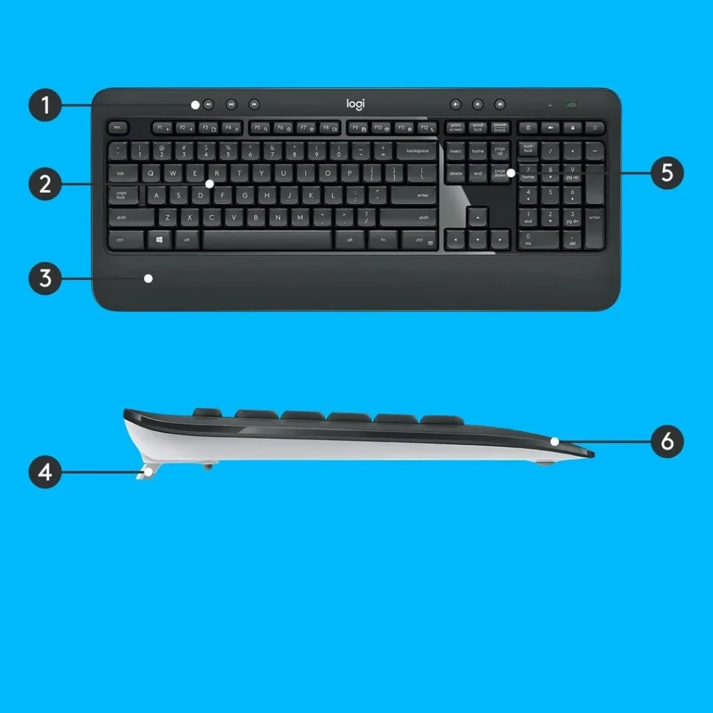 Set tastierë dhe maus Logitech MK345, të zeza - 9