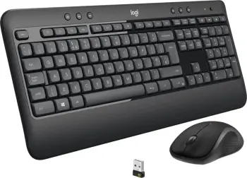Set tastierë dhe maus Logitech MK345, të zeza
