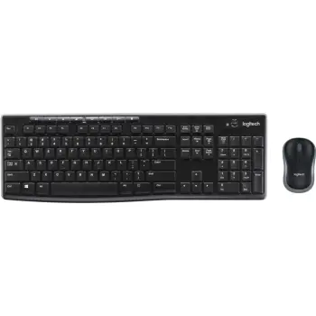 Set tastierë dhe maus Logitech MK270, Pa kabllo, AZERTY, i zi