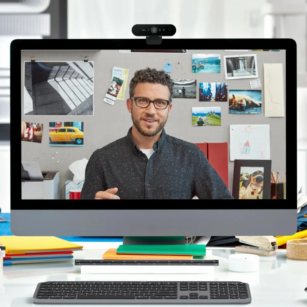 Kamerë Logitech BRIO, 4K, 90FPS, Windows Hello, e zezë - 12