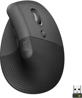 Maus wireless Logitech Lift, për majtakë, grafit