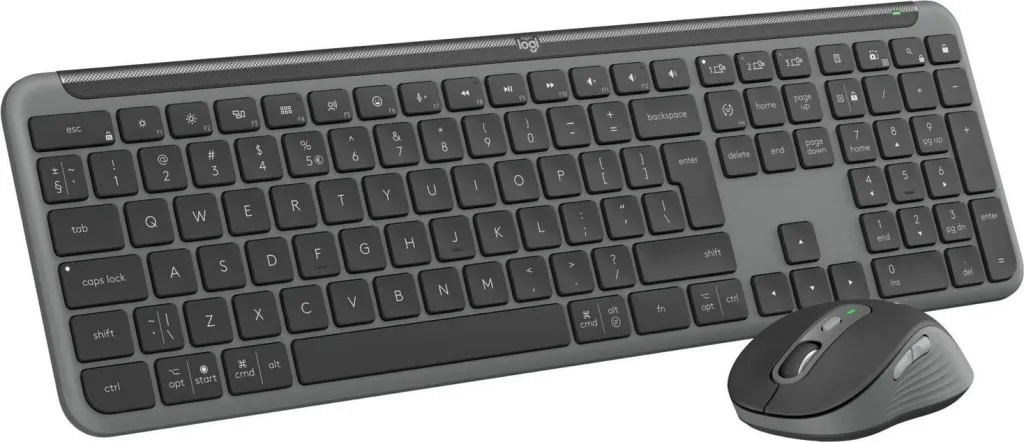 Set tastierë dhe maus Logitech Signature Slim MK950, i hirtë - 1