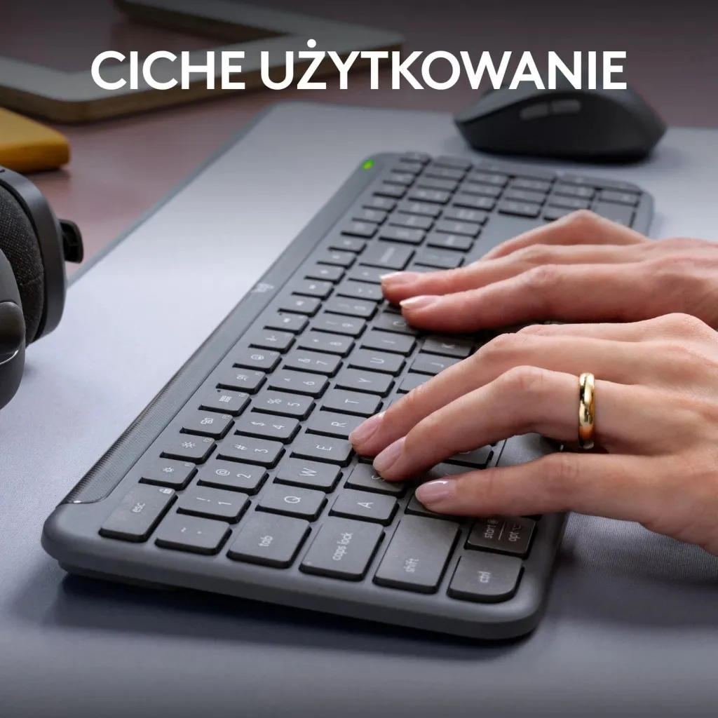 Set tastierë dhe maus Logitech Signature Slim MK950, i hirtë - 6