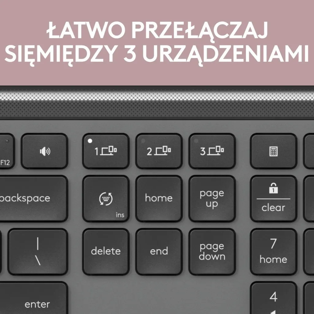 Set tastierë dhe maus Logitech Signature Slim MK950, i hirtë - 7