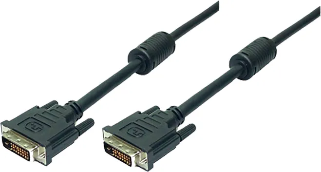 Kabllo LogiLink DVI D - DVI D (CD0001), 2m, e zezë - 1