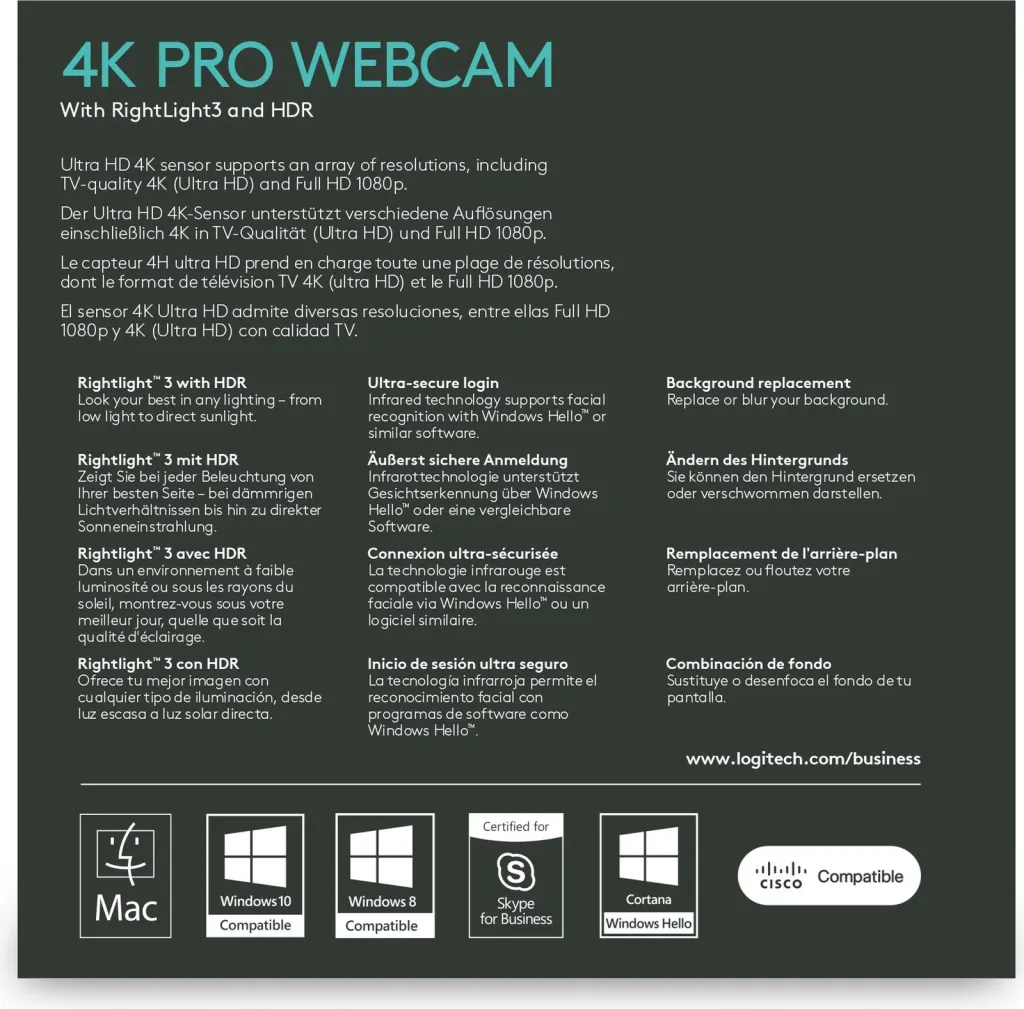 Kamerë Logitech Brio - 11