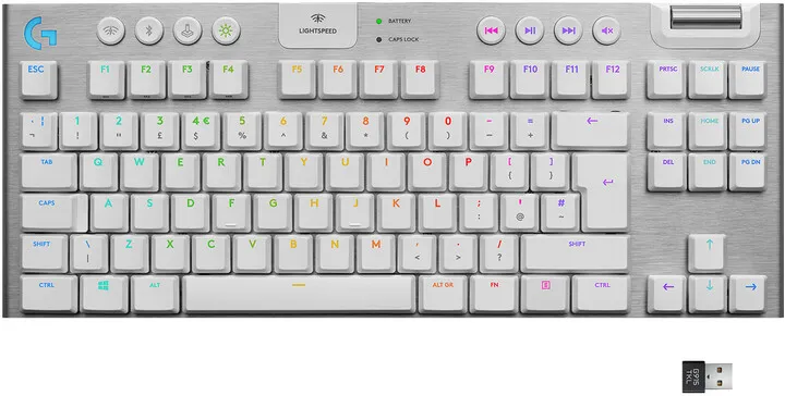 Tastierë Logitech G915 TKL Lightspeed, GL Tactile, US, e argjendtë - 3