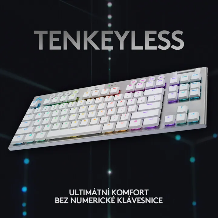 Tastierë Logitech G915 TKL Lightspeed, GL Tactile, US, e argjendtë - 7