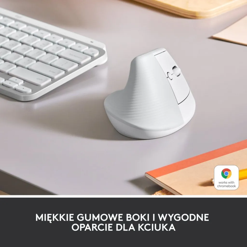 Maus wireless Logitech Lift, i bardhë - 2