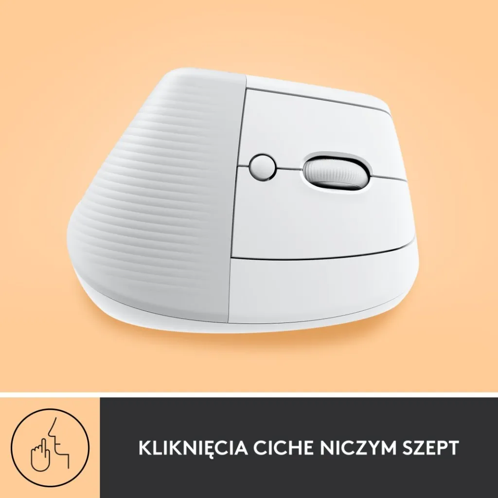 Maus wireless Logitech Lift, i bardhë - 7