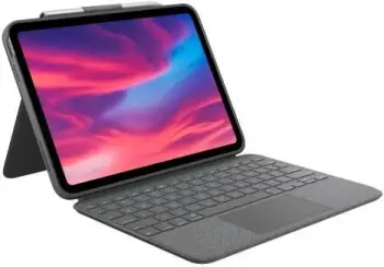 Këllëf me tastierë Logitech Combo Touch për Apple iPad 2022 (10th Generation), gri