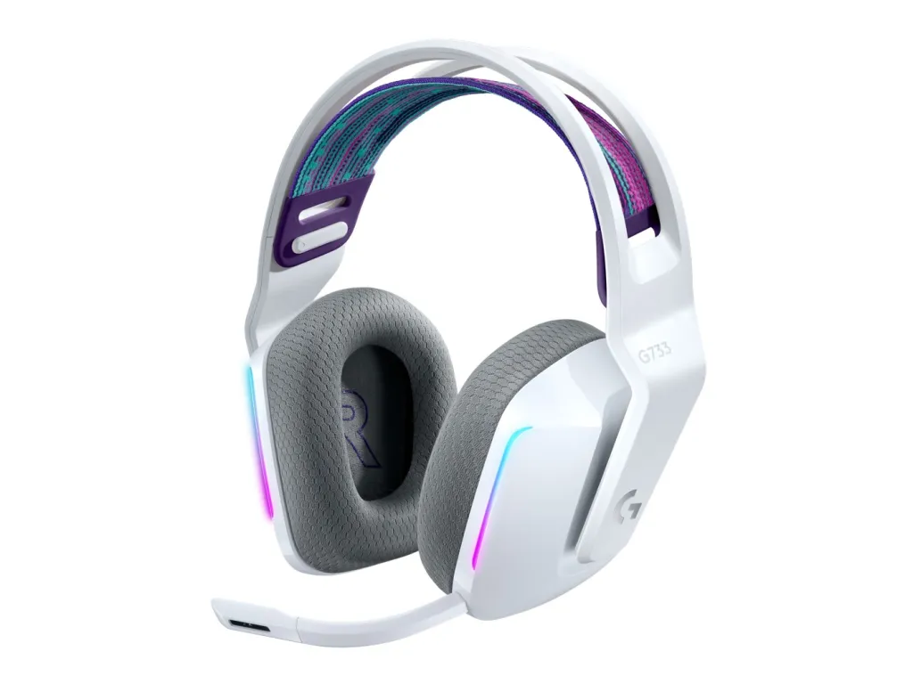 Kufje Logitech G733 Lightspeed, të bardha - 1