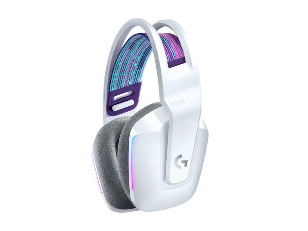 Kufje Logitech G733 Lightspeed, të bardha - 2