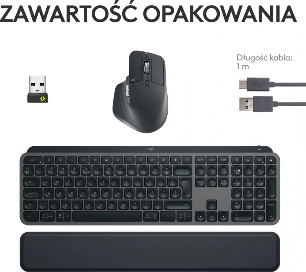 Set tastierë dhe maus Logitech MX Keys S Combo Graphite - 8